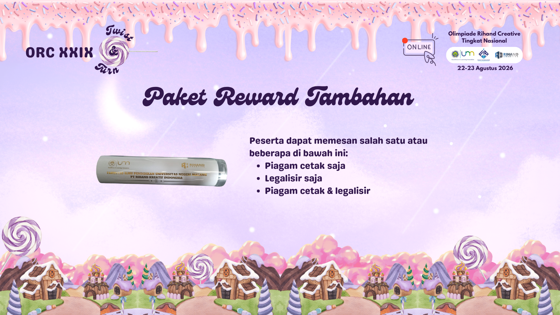 ORC-XXIX Reward: Piagam Legalisir